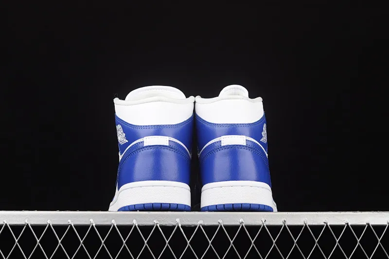 All categories Air Jordan Jordan series basketball shoes Air Jordan 1 Mid G version pure original Air Jordan 1 Mid AJ1 Joe 1 KFC blue China basketball shoes BQ6472-104